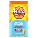 Metamucil Daily Fiber + Colagen, Psyllium Husk Powder, Plant based Fiber Supplement, Sugar-Free cu Stevia, 3-in-1 Fiber Supplement pentru Digestive Health, Orange Flavored, 90 Doze