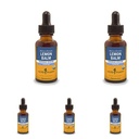 Herb Pharm Certified Organic Lemon Balm Extract lichid pentru calmarea suport sistem nervos, Organic Cane Alcoolic, 1 Ounce (Pachet de 5)