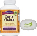 Secretul naturii Super Cleanse Toxina dezintoxicare și eliminare ușoară Total organism Curățare, Digestive & Colon Health Support, 200 comprimate, cu un caz de pastila