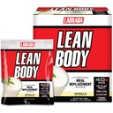 Lean Body MRP All-In-One Vanilla Masă de înlocuire Shake, 40g Proteine, Whey Blend , 8g grăsimi sănătoase EFA & Fibră, 22 vitamine și minerale , Fără culoare artificială, Gluten gratuit, (20 Pachete)