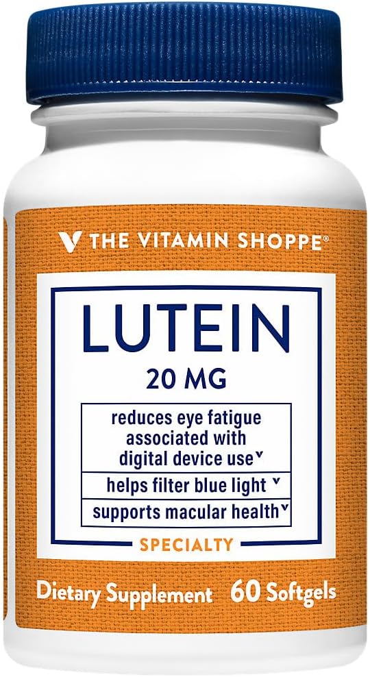 Vitamina Shoppe Lutein 20 MG (60 Softgels)