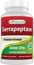 Cele mai bune Naturale Serapeptase 40000 SPU 90 Vcaps (90 Count (Pachet de 1)