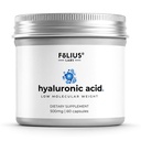 Ultra capsule cu acid hialuronic de înaltă puritate 500 mg - 95% Hyaluronat de sodiu - Foarte purificat şi biodisponibil - Greutate moleculară mică - non-GMO fermentat - 60 capsule