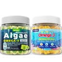 Vegan Omega 3 gume 1 pachet + zahăr Omega 3 gume pentru copii 2 ambalaj