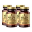 Seleniu Solgar-Free 100 mcg - 100 comprimate, Pachet de 4 - Susţine antioxidant şi sistemul imunitar de sănătate - non-GMO, gluten gratuit, lactate gratuit, Kosher - 400 Serviri totale