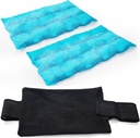 2 Ice Packs pentru leziuni Reutilizabile, Frig și Hot Packs pentru leziuni, dureri articulare, durere musculară și inflamație a corpului, Pachete de gheață reglabile Wraps pentru genunchi, spate, Umeri, Brațe și picioare