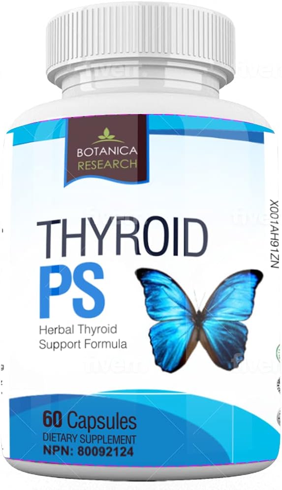Suport tiroidian Supliment complex: Toate sistemele glandulare naturale: o mai bună concentrare, concentrare, PS Hormon Echilibru energie Boost - 60 Capsule de vitamine vegetale