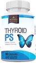 Suport tiroidian Supliment complex: Toate sistemele glandulare naturale: o mai bună concentrare, concentrare, PS Hormon Echilibru energie Boost - 60 Capsule de vitamine vegetale