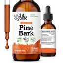 Extract de scoarță de pin sălbatic și organic - Suport antioxidant - Suplimente Pinus Pinaster - Picături lichide cu barcă maritimă franceză - aprovizionare cu 2-lună - Vegan, alcool și zahăr - 2 fl oz