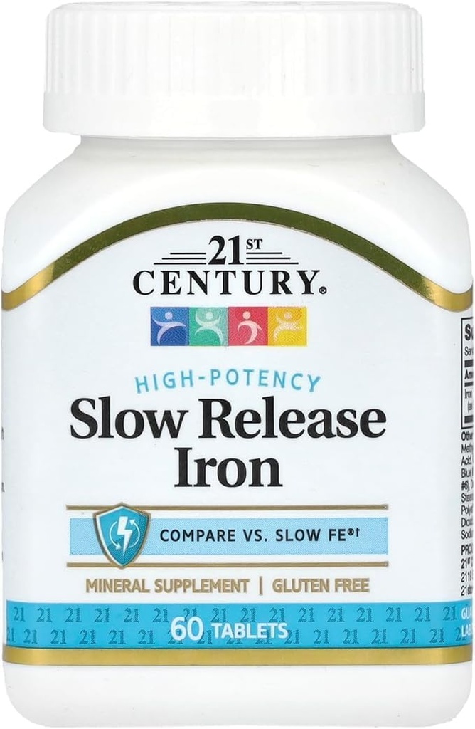 21st Century Slow eliberare comprimate de fier 60 ea