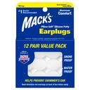 Mack's Pillow Soft Silicon Earplugs, 12 Pereche 