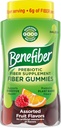 Benefiber Prebiotic Fiber Supliment Gumies pentru Digestive Health, Asortate aroma de fructe - 81 Conte