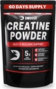 DMoose Creatin Monohidrat pulbere - Creatin pulbere pentru musculare Gain & Suplimentul de recuperare - 300g per Serv (5g) 2 Scoops - 60 Servings