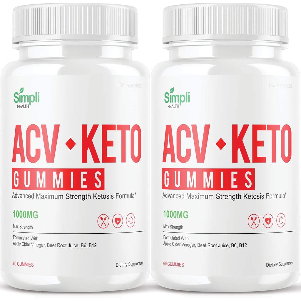 PERFORMANŢA IDEAL (2 ambalaj) Simpli ACV Ketos Gummies Simpli Health Gumies Simplihealth Gummies Pur şi simplu Acc (120 gume)