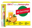 T&D Oxi C 1000 mg Vitamina C - 40 Vegan Drink Efervescent Tablets - Orange Flavor - Made in Germany