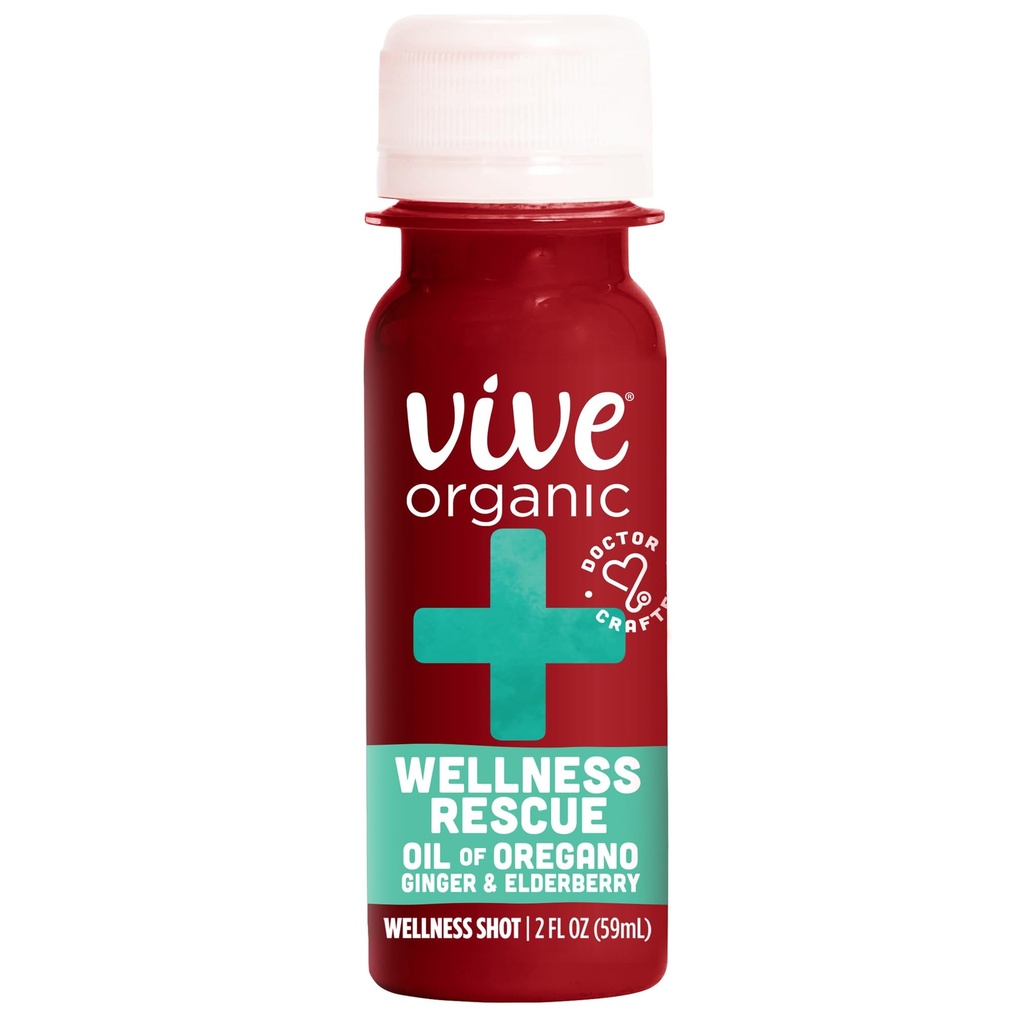 Vive Ecologic Wellness Shot, Ginger, Elderberry & Oil of Oregano, 2 Oz