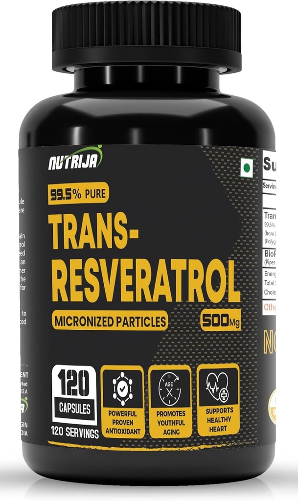 Trans Resveratrol 500MG Capsule - 99,5% Pure Micronizate şi extrem de Bio Details Supliment 