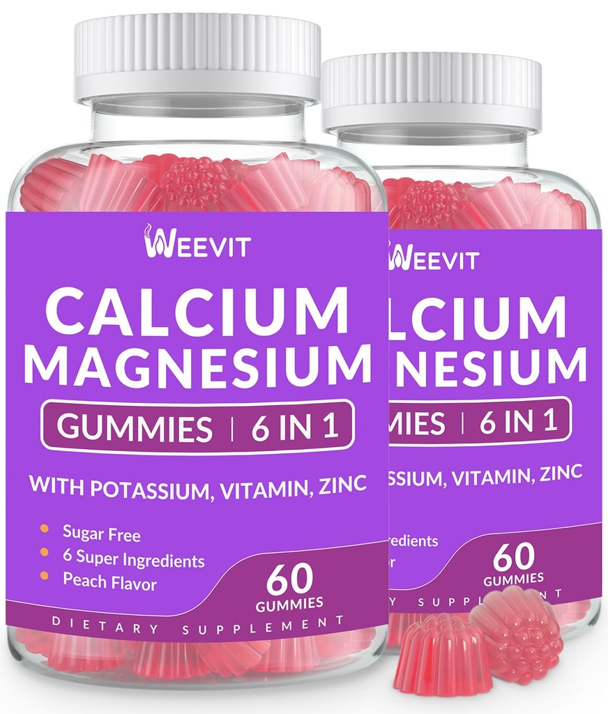 Gume de calciu fără zahăr, g/vitamina D3 K2, gume de zinc de calciu pentru oase, musculare și imune, Algae CA Magneziu 2:1 Raport Supliment de calciu pentru femei și bărbați - Vegan