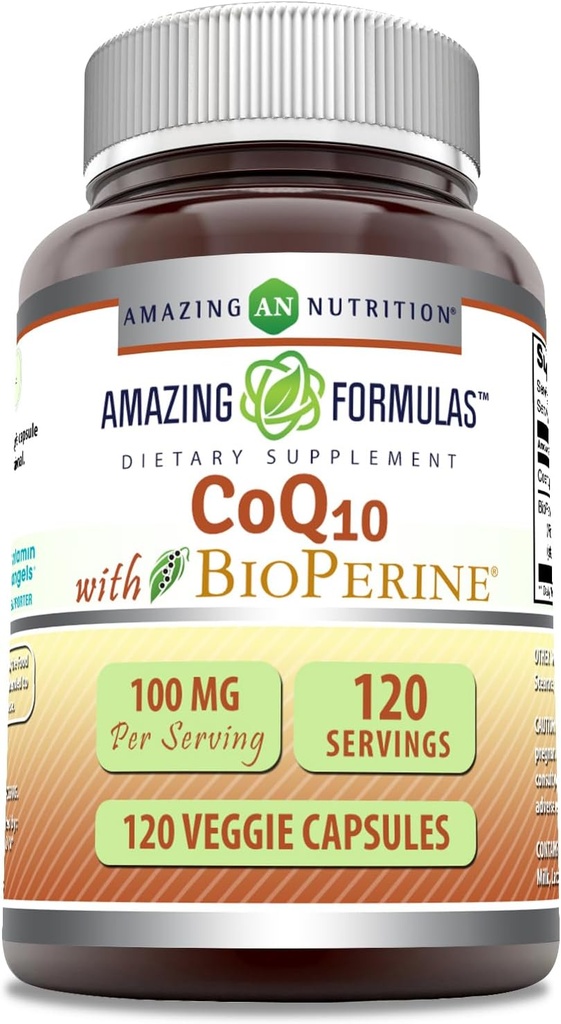 Formulare uimitoare CoQ10 cu BioPerine 100 Mg 