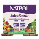 Natrol JuiceFestiv, vitamine și suplimente pentru nutriție și bine-ființă, antioxidanți pentru sănătate celulară, 60 capsule (2-Count), până la 30 zile de aprovizionare