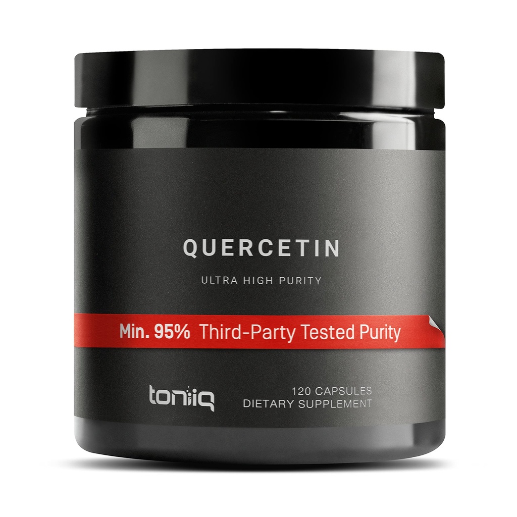 Toniiq Ultra Capsule cu puritate ridicată - 95%+ Foarte purificate şi biodisponibile - 1000 mg per servire - 120 capsule Querbetin Supliment