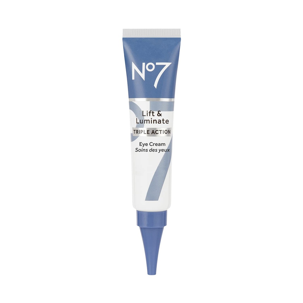 No7 Lift & Luminate Triple Acţiune sub crema ochi - Cercuri întunecate sub tratament ochi cu vitamina C & Colagen Tehnologie Peptide - ajută la reducerea Puffiness, Bags & aspectul de riduri (0,5 Oz)