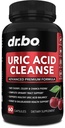 Acid uric Curățați Suplimentul de sprijin - Suplimente pe bază de plante renale Pastile cu Chanca Piedra, Țelină și tartă Extract de cireșe Formula - Suport comun, Acid uric Flush & renal Curățește dezintoxicare Purge capsule