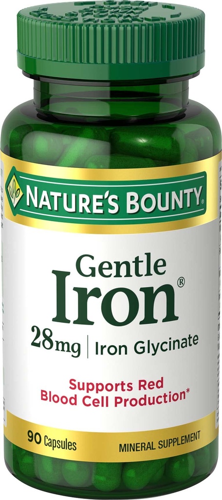 Natura's Bounty Gentle Iron 28 mg 90 Capsule