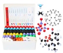 Kit model molecular LINKTOR (444 piese), student sau profesor Set pentru învățarea chimie organică și organică, Entuziasm motivațional pentru învățarea și creșterea imaginației spațiale, un set Fullerene