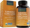 Viva Naturals Turmeric Curcumin, 1500 mg, 120 Tablets – with Black Pepper for Absorption - for Joint Support & Cellular Defense
