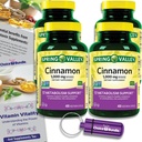 Alegerea Bundle Spring Valley Scorţişoară Supliment alimentar 1000mg 400 ct Capsule vegetariane 4 pk (1600 Total) + 