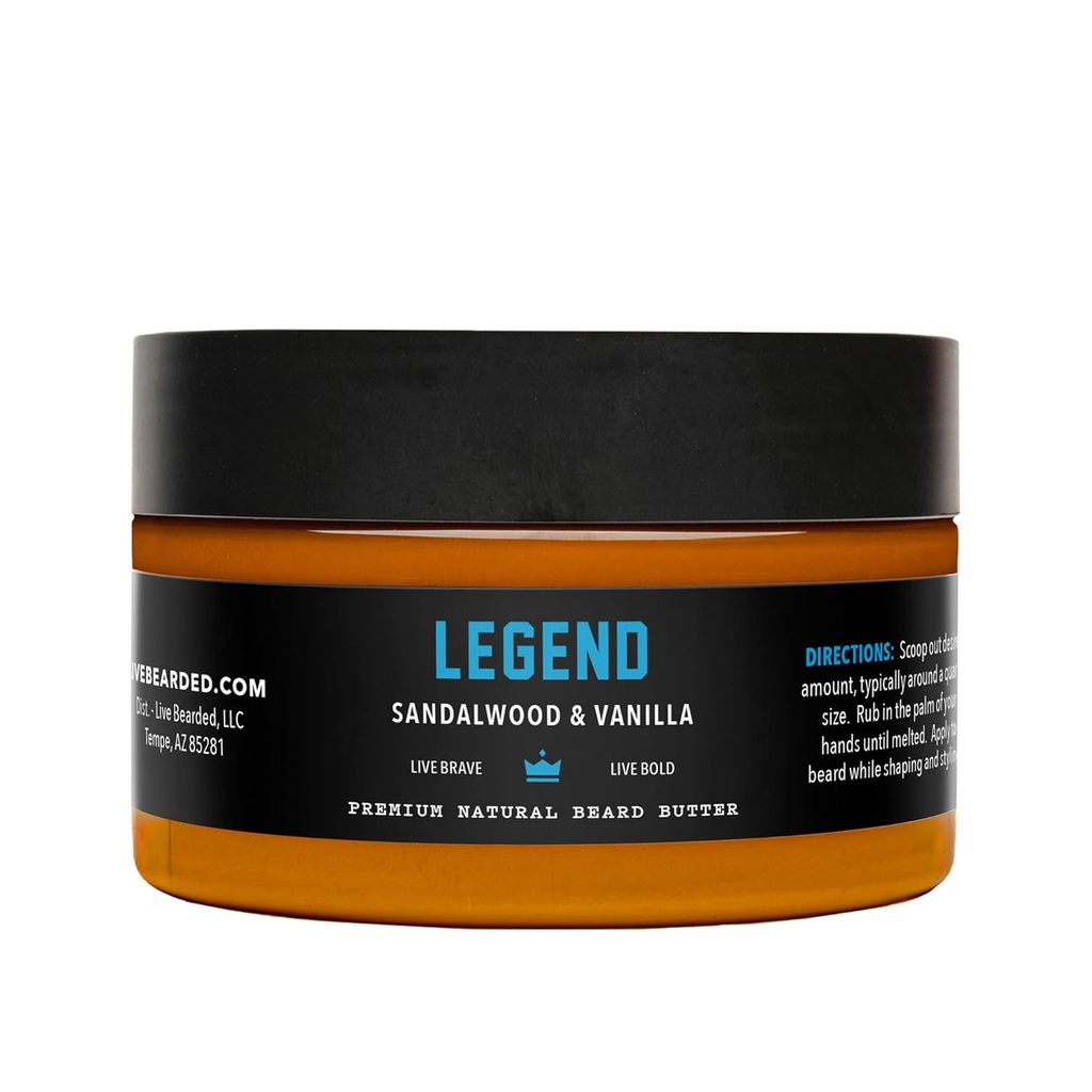 Unt Beard Beard live, 3 fl oz - Made in the USA - All-Natural Leaf-in Balsam și Softener cu Shea 