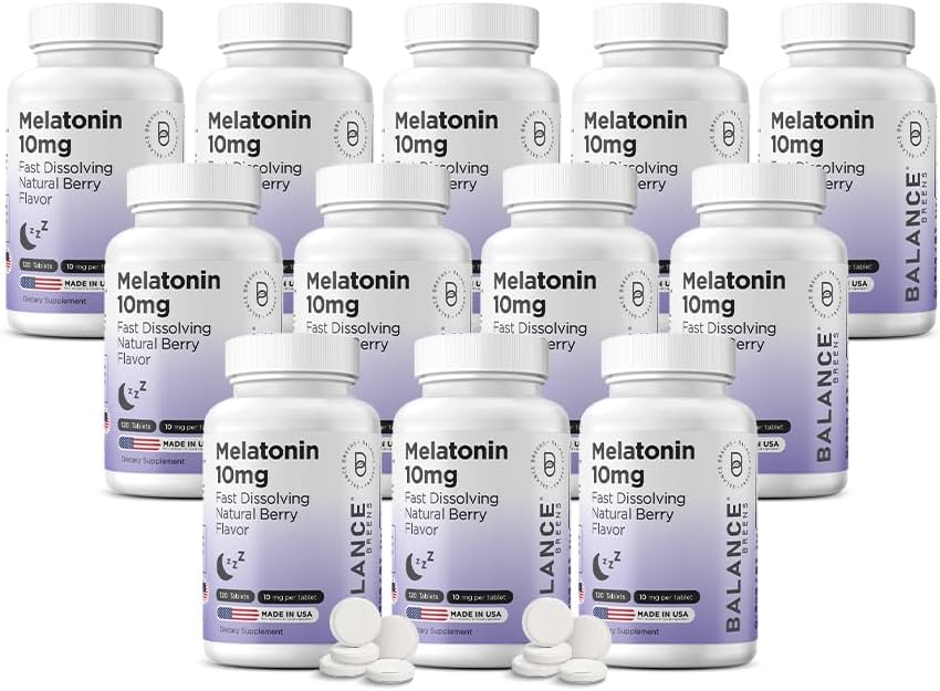 Balancebreens Melatonin 10mg Rapid-Dizolvare, 120 comprimate 