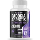 2400 mg Fadogia Agrestis Tongkat Ali Supliment - Fadogia Agrestis 1400mg & Tongkat Ali 1000mg Ultra Blend, Putere maximă, Masă musculară & Performanță sportivă, 60 Softgels