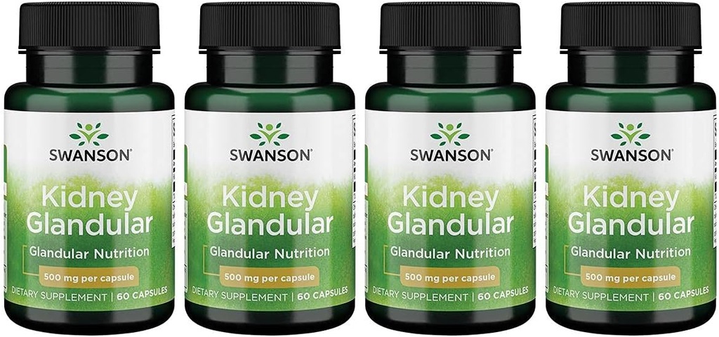 Swanson renal Glandular 500 mg 60 capsule 4 ambalaj