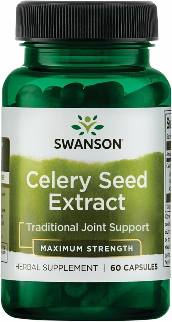 Swanson Superior Herbs- Extract de semințe de telina - Concentrație maximă - 150 mg 60 capsule