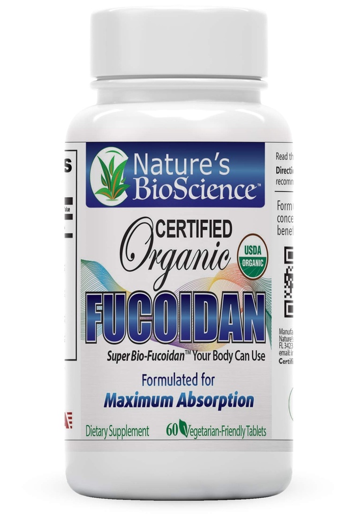 Natura BioScience ® Certified USDA Organic Fucoidan 6 sticle Pack