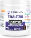 Nootie Progility Tear Stain Supliment pentru câini, Advanced Eye Health Formula, Helps Minimize Tear Stains, 80 Chews, Vândut în peste 5000 Vet Clinici și Pet Magazine din întreaga lume