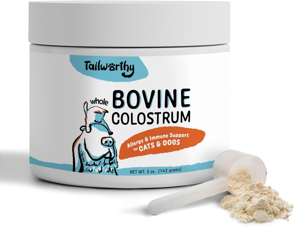 100% Colostru bovin pentru câini și pisici, alergii și sprijin imun, 60 de serviri, non-GMO, gluten gratuit pentru mai multă energie, wellness, și mai sănătoasă Digestion