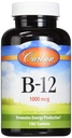 Carlson Labs B-12-SL, 1000mcg, 180 comprimate masticabile