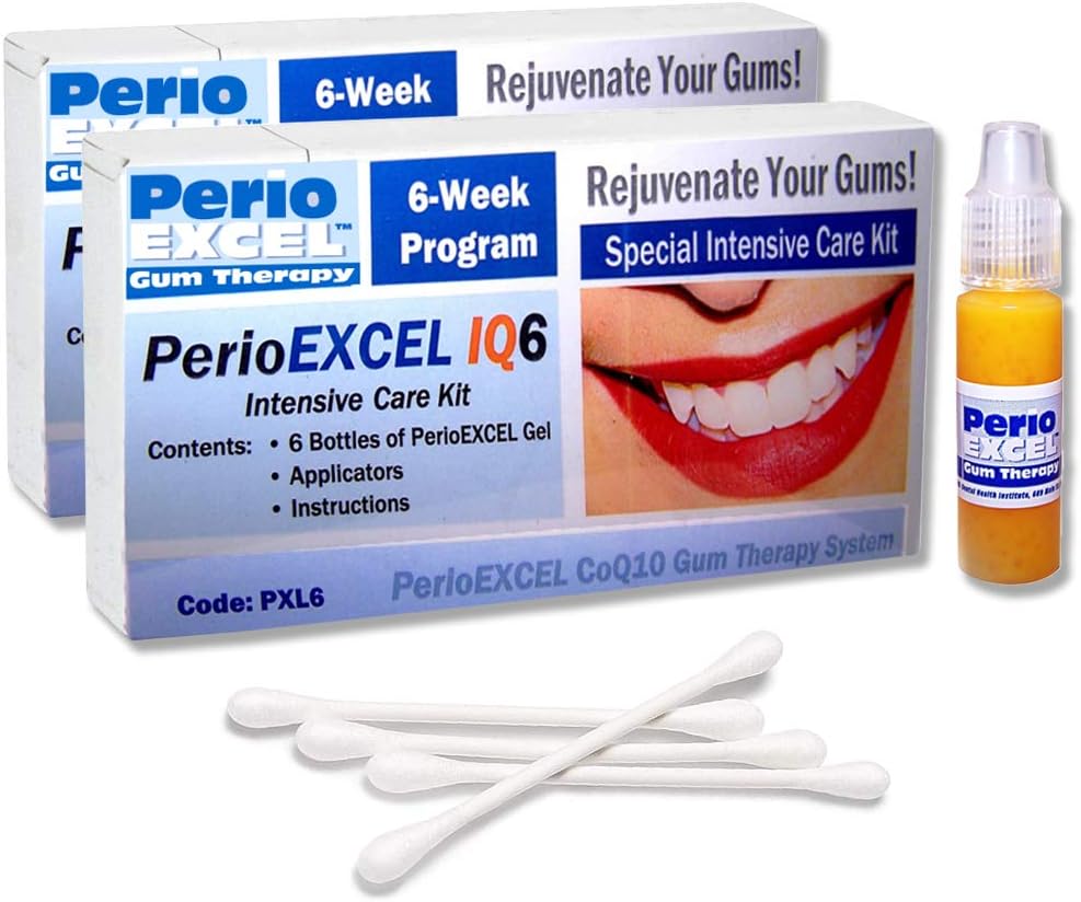 SDC - PerioEXCEL IQ6 DuoPack Intensive Care 12 Week Gum Terapie Kit cu CoQ10 Gum Gel