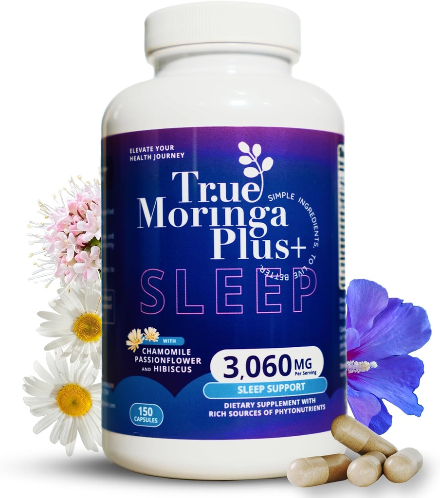 True Moringa Plus + Suplimentul de suport pentru somn 10:1 Extract 