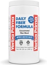 Yerba Prima Daily Fiber Formula - 20 oz pulbere - amestec nearomat, concentrat de soluble / Insolubil, Psyllium Seed Husks, Acacia Gum, Apple Fiber pentru vrac - Dietary Bulking Supliment - Regularitate