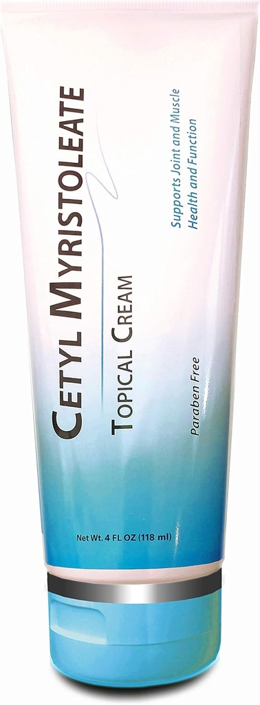 Cetil Myristoleate Topical Cream Omega 5 Fatty Acid - Ajuta la reducerea discomfortului articular și muscular - Include Arnica, Glucosamine, Aloe, Jojoba, Floarea-soarelui și ulei de semințe de susan - 4oz. de Corceutilimin