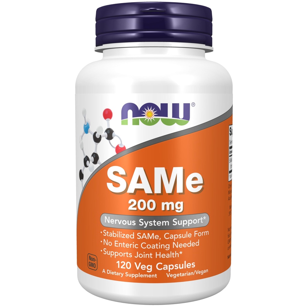 ACUM Alimente Suplimente, SAME (S-Adenosil-L-Metionină) 200 mg, Sistem nervos de sprijin*, 120 Veg Capsule