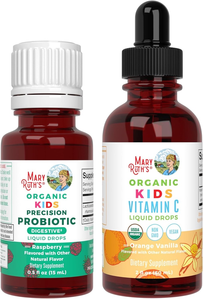 MaryRuth Organics Precision Probiotic & Vitamina C picături pentru copii 