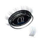 Lashify Curl 12mm Gossamer Extensii geană Refill în albastru ombre, Easy DIY Lashes false pentru un aspect natural