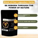 Phoenix Reîntinerire Formula - pierdut Empire Herbs Energie Amestec de 4 Top Natural Health Herbs Pine Pollen, He Shou Wu, Ant, și Shilaj (100g pulbere)