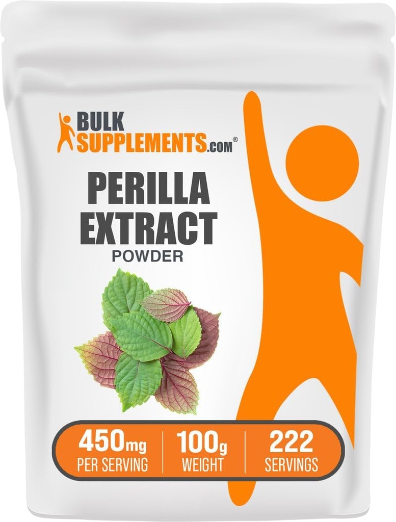BulkSupplements.com Perilla Extract de pulbere - Perilla Prutescens Supliment, Herbal Supplement - Vegan & Gluten gratuit, 450 mg per Serving, 100g (3.5 oz) (Pachet de 1)