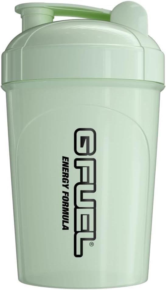 G Sticluță de agitare cu combustibil luminos-întunecat, Mixer de băuturi pentru antrenament pre, Shake de proteine, amestec de smoothie, Shakes de masă, pulbere de energie și mai mult, Blender Cup, Seif portabil, BPA din plastic gratuit - 16 oz